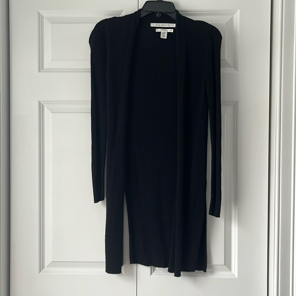 Max Studio black cardigan
